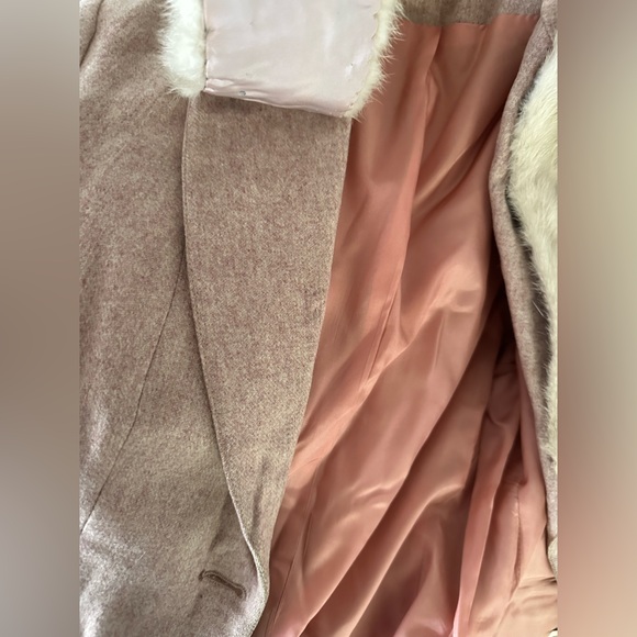 Vintage Kirkland Hall Wool Blazer with Detachable Fur Collar - Picture 5 of 6